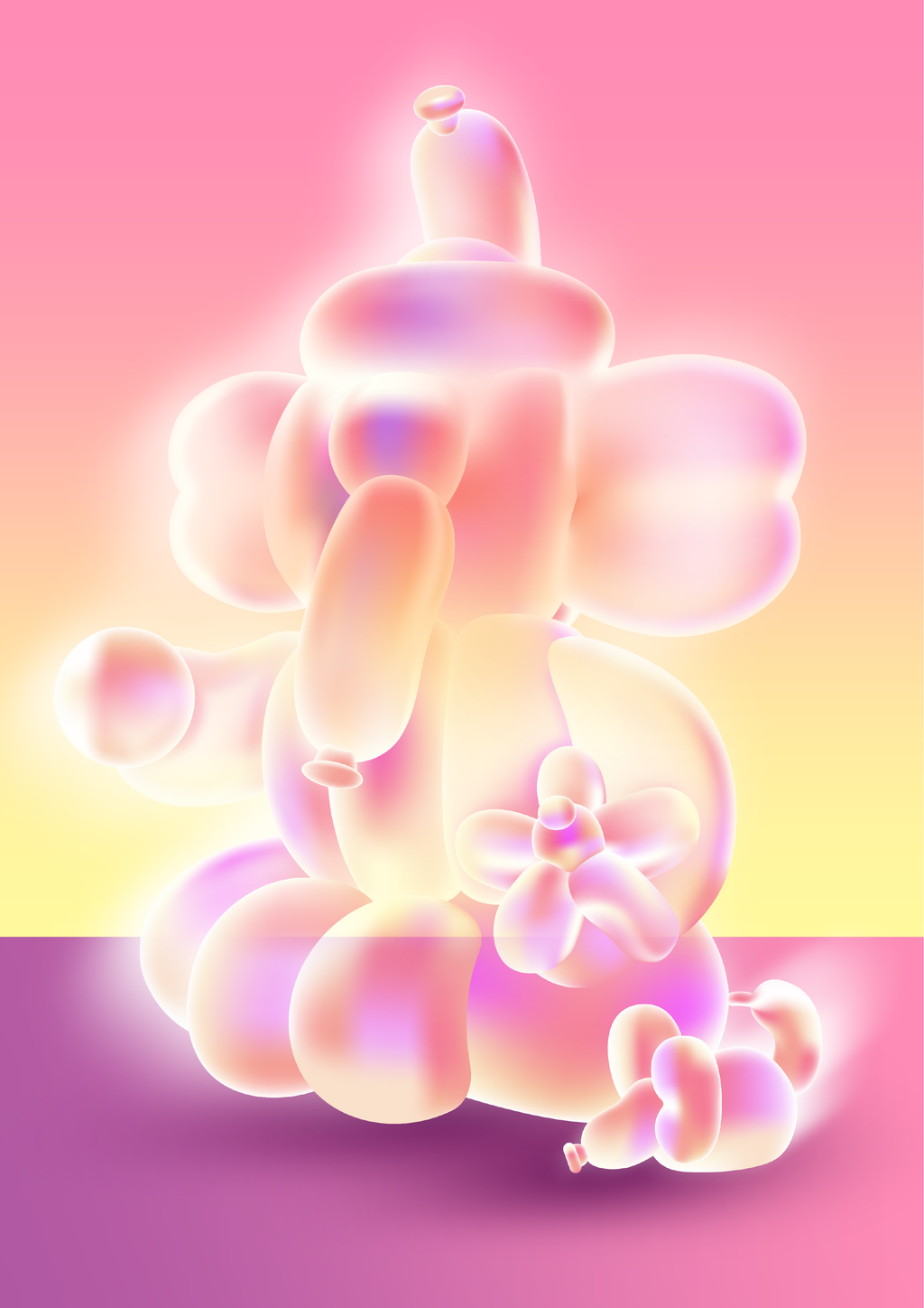 "Balloon Ganesha in Vivid Room" by Sukerthing