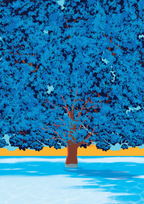 "Big Blue Tree" by Night Library