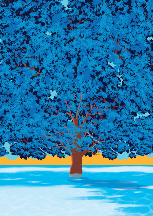 "Big Blue Tree" by Night Library