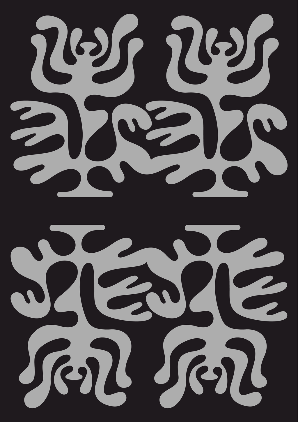 "Dancing Flower"(Black) by 1w_documenta