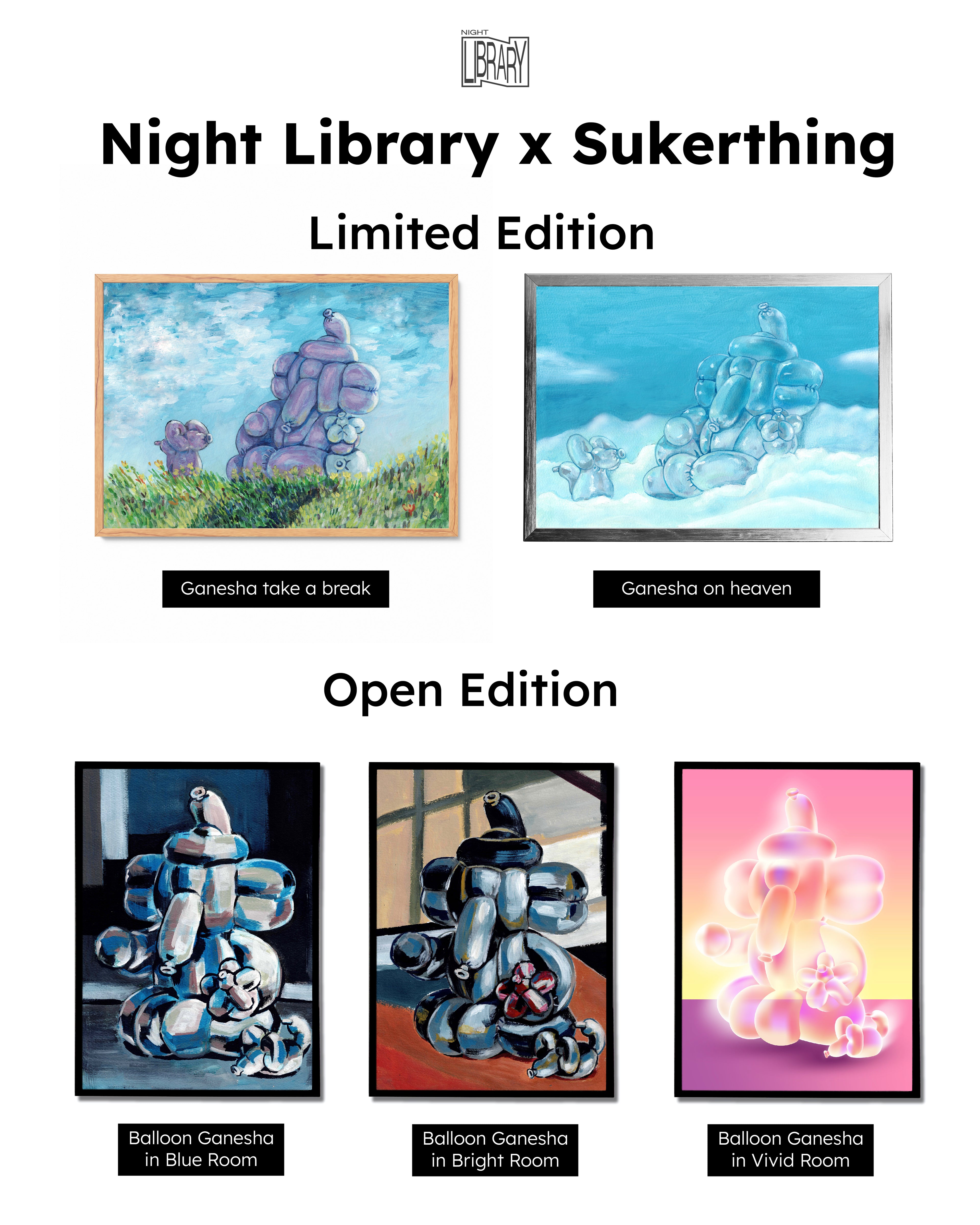 "Balloon Ganesha in Vivid Room" by Sukerthing