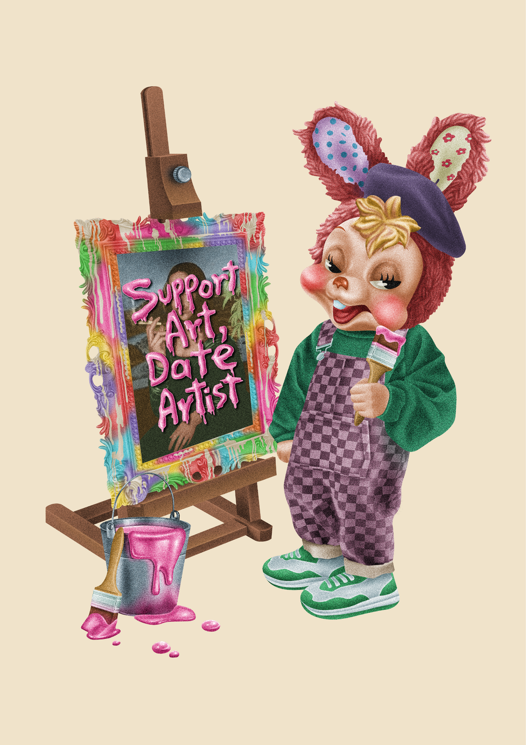 "Support the art, date an artist" by Iyamantha